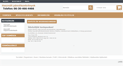 Desktop Screenshot of hasznaltpancelszekreny.hu