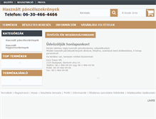 Tablet Screenshot of hasznaltpancelszekreny.hu